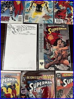 Lot of 54 Superman Comic Books DC