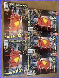 Lot of 5 Copies Superman #75 Death of Superman KEY ISSUE Comic Books Near Mint
