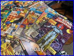Lot of 79 DC Comic Books Justice League, Batman, Superman, Warlord