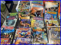 Lot of 79 DC Comic Books Justice League, Batman, Superman, Warlord