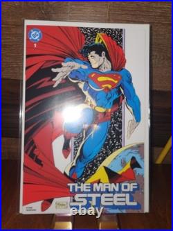 MAN OF STEEL #1. 2025 SDCC Exclusive McFarlane Cvr. LE500. Superman Blind Bag
