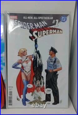 MARVEL DC SPIDER-MAN SUPERMAN #1 Bundle Lot Marvel 2026. 17 Variant Covers