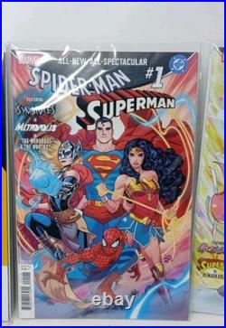 MARVEL DC SPIDER-MAN SUPERMAN #1 Bundle Lot Marvel 2026. 17 Variant Covers