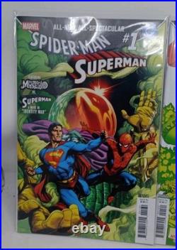 MARVEL DC SPIDER-MAN SUPERMAN #1 Bundle Lot Marvel 2026. 17 Variant Covers