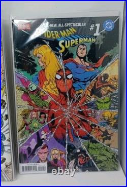 MARVEL DC SPIDER-MAN SUPERMAN #1 Bundle Lot Marvel 2026. 17 Variant Covers