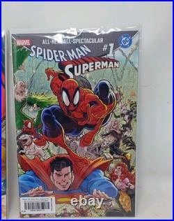 MARVEL DC SPIDER-MAN SUPERMAN #1 Bundle Lot Marvel 2026. 17 Variant Covers