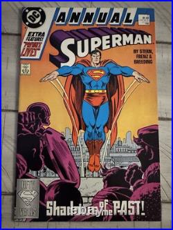 MINT? SUPERMAN ANNUAL 1985-1988 COMIC BOOK LOT 7 ISSUES #1x3 #2x2 #11 #12