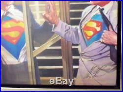 MIRROR IMAGE George Reeve / Christopher Reeve SUPERMAN CANVAS Old & New Ross art