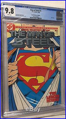 Man Of Steel 1 2 3 4 5 6 Variant 1 All Cgc 9.8 White Pages Superman