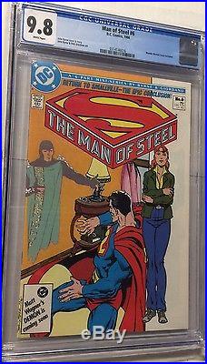 Man Of Steel 1 2 3 4 5 6 Variant 1 All Cgc 9.8 White Pages Superman