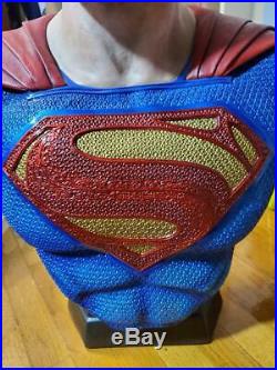 Man Of Steel Superman Life Size Bust Henry Cavill Custom Rare! Must See