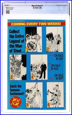 Man of Steel 1A Direct CGC 9.8 1986 4623274023