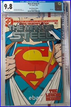 Man of Steel # 1 CGC 9.8 Special Collector's Edition BYRNE 1st variant cover