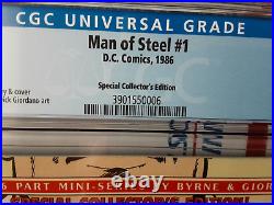 Man of Steel # 1 CGC 9.8 Special Collector's Edition BYRNE 1st variant cover