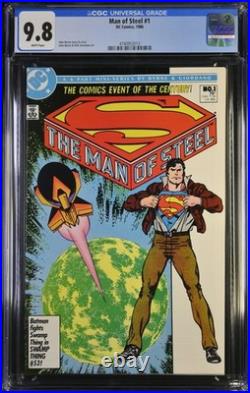 Man of Steel #1 CGC 9.8 WP DC 1986 Classic John Byrne Superman Mini-Series