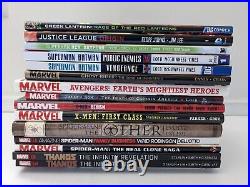 Marvel/ DC Hardcover Graphic Novel Lot Spider-Man, Superman, Thanos, X-Men
