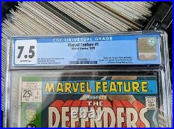 Marvel Feature #1. Ft. The Defenders. Origin story and 1st App! Huge Key! CGC