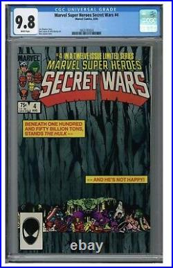Marvel Super Heroes Secret Wars 4 (1984) Classic Layton Cover CGC 9.8 Graded