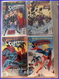 Massive Superman Death, Funeral & Reign of Superman Comic Book Lot