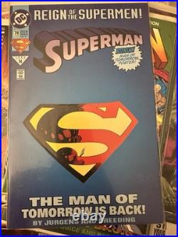 Massive Superman Death, Funeral & Reign of Superman Comic Book Lot