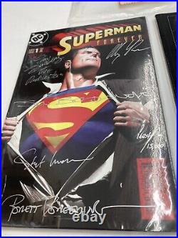 NEW CERTIFIED SUPERMAN 60th ANNIVERSARY AUTOGRAPHED 2 BOOK SET #1624