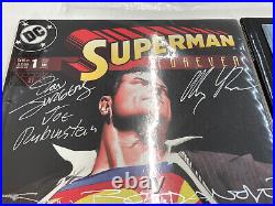 NEW CERTIFIED SUPERMAN 60th ANNIVERSARY AUTOGRAPHED 2 BOOK SET #1624