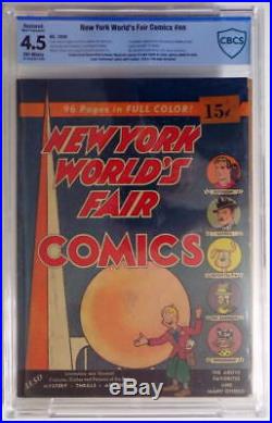 NEW YORK WORLD'S FAIR COMICS 1939 CBCS 4.5 1st App SANDMAN Blond SUPERMAN