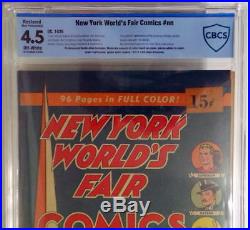 NEW YORK WORLD'S FAIR COMICS 1939 CBCS 4.5 1st App SANDMAN Blond SUPERMAN