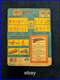 NOS Vintage Kenner Super Powers Superman Unpunched with comic on card