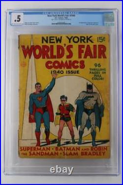 New York World's Fair #1940 CGC 0.5 PR- DC 1st Superman/Batman/Robin Cover