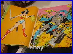 Nice 1979 DC COMICS SUPER HEROES GIANT POSTER BOOK 13.5x 20