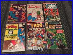 Nice Lot 38 Silver Age Comic Books Batman Superman Thor Marvel DC 12 Cent