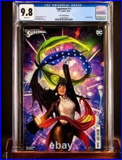 ONLY 6 graded at 9.8 DC Comics Superman #17 CGC 9.8 Zatanna Sejic cover