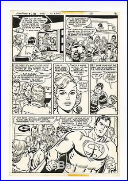 Original Art Superman #326 page 2 Curt Swan 1/3 splash approx 11 X 17 DC
