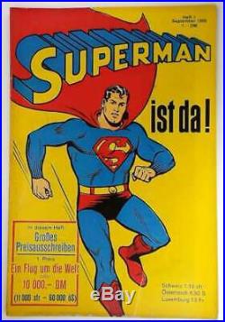 Original Superman Heft Nr. 1 1966 Z 2- Ehapa Verlag