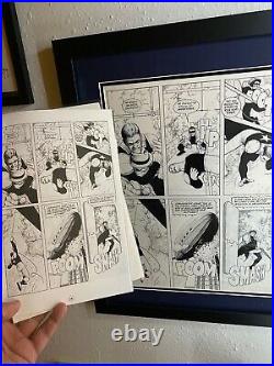 Original comic art by Frank Quitely artist All Star Superman artwork comic books