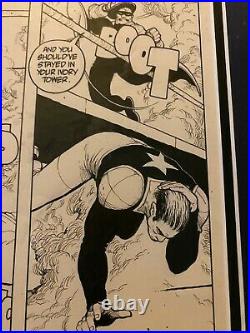 Original comic art by Frank Quitely artist All Star Superman artwork comic books