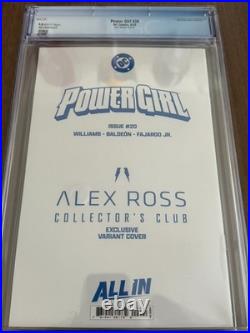 Power Girl #20 CGC 9.8 Graded Alex Ross Collector's Club Edition Limited 500
