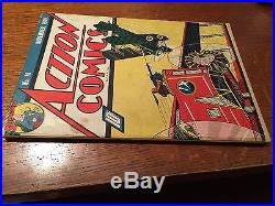 Rare 1939 Golden Age Action Comics #18 Superman Classic Cover