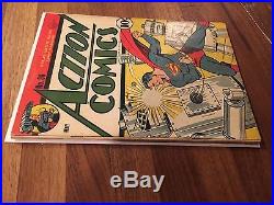 Rare 1941 Golden Age Action Comics #36 Classic Robot Cover Wow