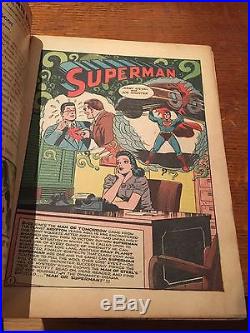 Rare 1942 Golden Age Superman #17 Classic Hitler Cover Complete