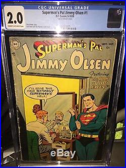 Rare 1954 Golden Age Superman's Pal Jimmy Olsen #1 Cgc 2.0 Key 1st Issue