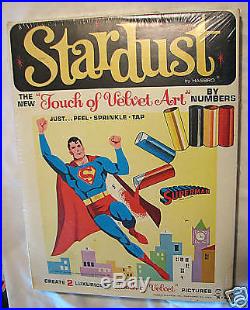 RARE'65 Hasbro Velvet Stardust SUPERMAN Paint by # MIB
