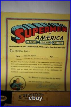 RARE ORIGINAL SUPERMAN SUPERMEN OF AMERICA MEMBERSHIP KIT Fan Club