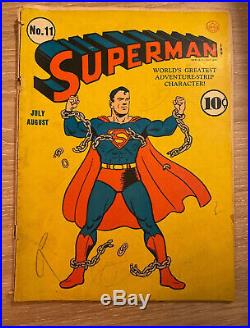 RARE Superman Comic #11 July August 1941 Original