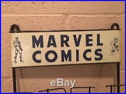 Rare 1960s Marvel Comic Book Newsstand Display Rack Silver Age Stand Vintage