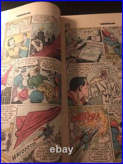 Rare Superman Comics Golden Age 1955 No Back Cover Front Cover Taped #99 GC