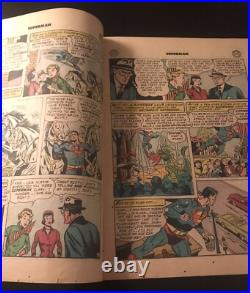 Rare Superman Comics Golden Age 1955 No Back Cover Front Cover Taped #99 GC