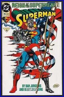 Reign of the Supermen complete 1993 crossover event! 22 issues! Black Suit Supes