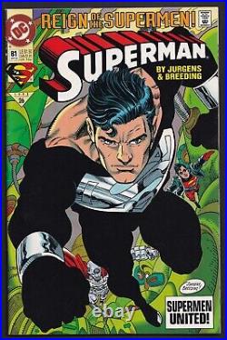 Reign of the Supermen complete 1993 crossover event! 22 issues! Black Suit Supes